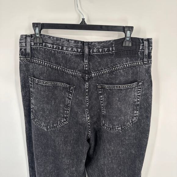 AMO NWT Marcella Pleated Wide Leg Jean in Frosty Black // 31 - Picture 9 of 16